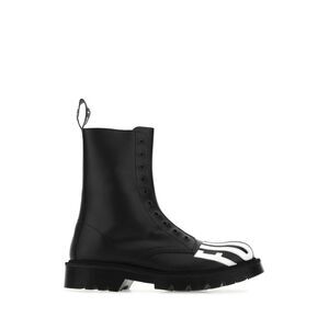 Vtmnts Men Black Leather Ankle Boots